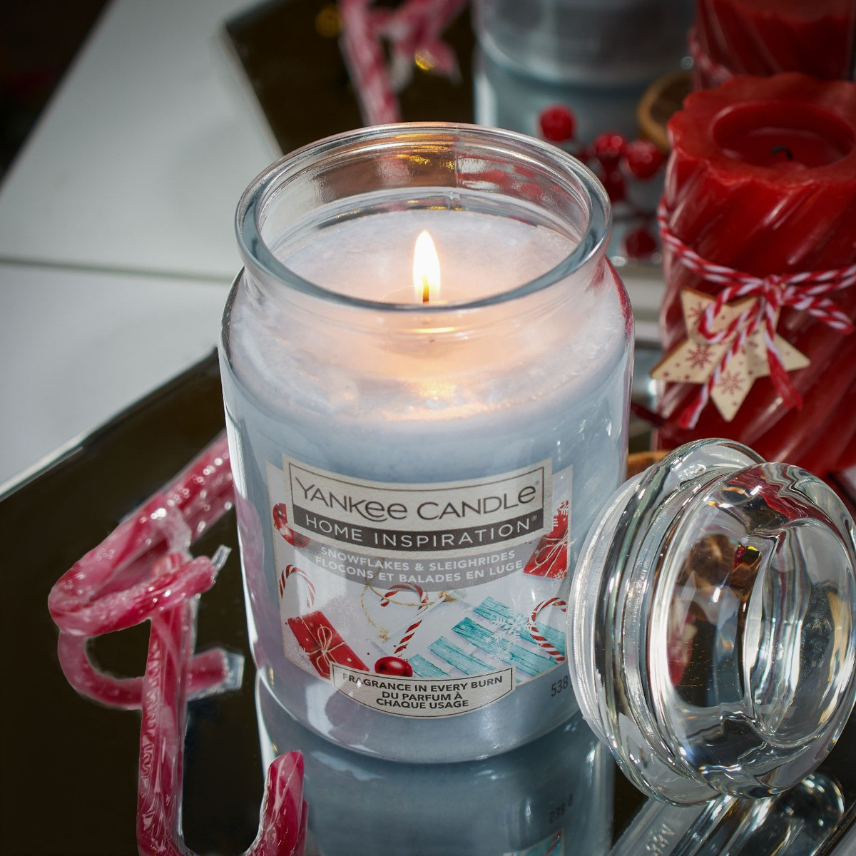 Yankee Candle Large Jar Snowflake Sleighride