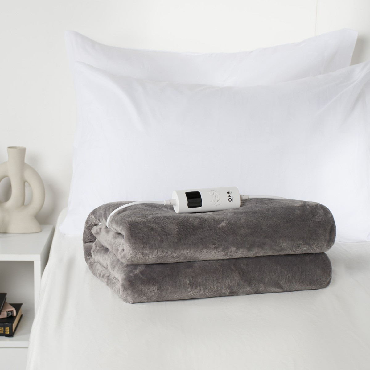 Electric Heated OverBlanket, Charcoal