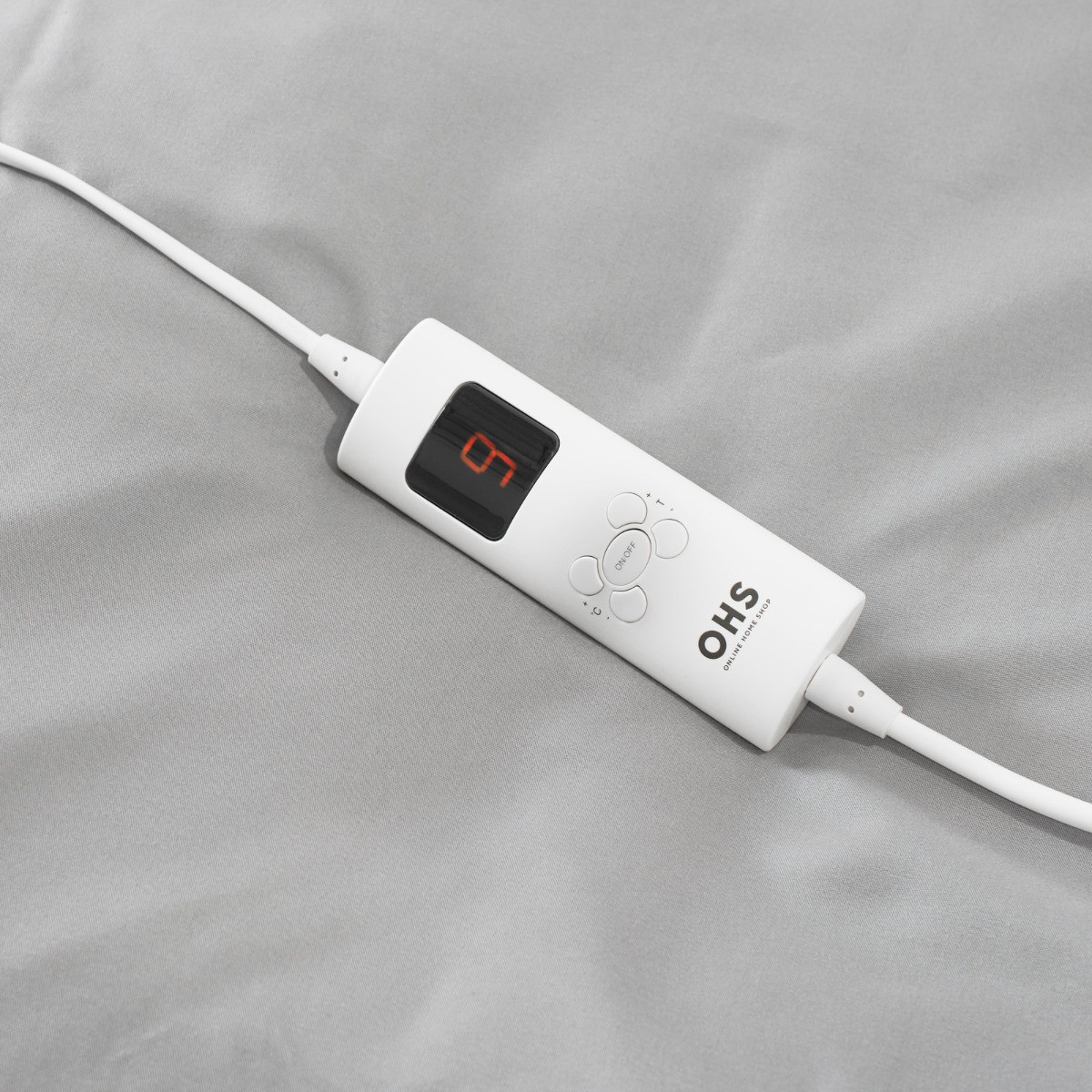 OHS Heated Over Electric Blanket - Charcoal>