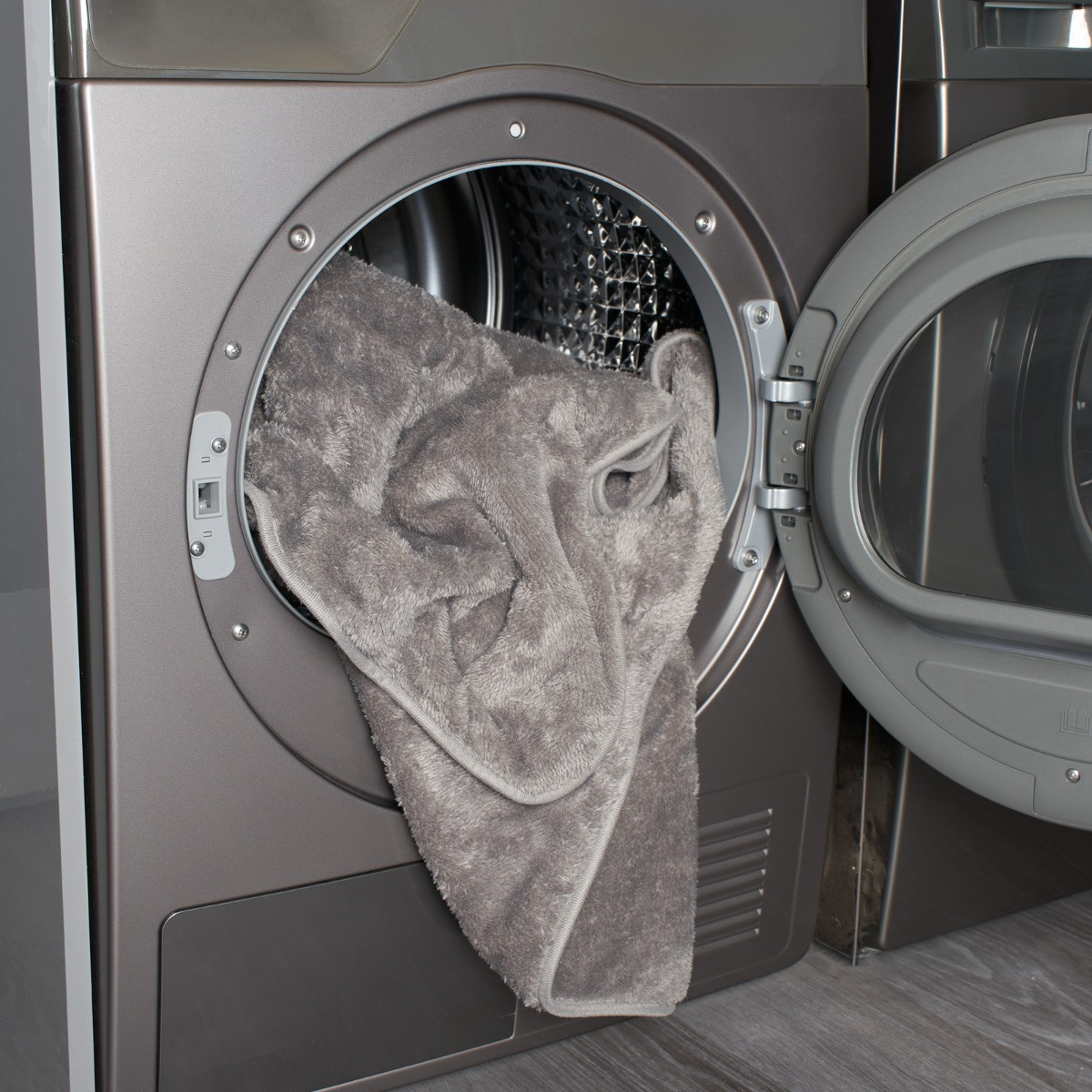 OHS Heated Teddy Fleece Electric Blanket Charcoal