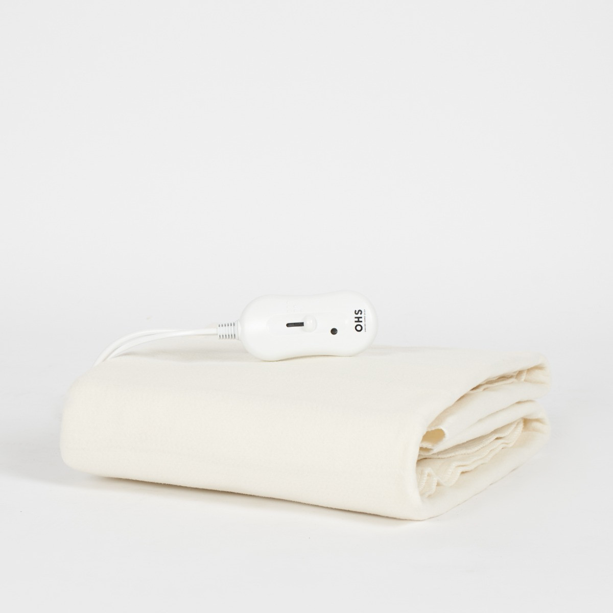 OHS Electric Heated Fleece Under Blanket Sheet, White Single