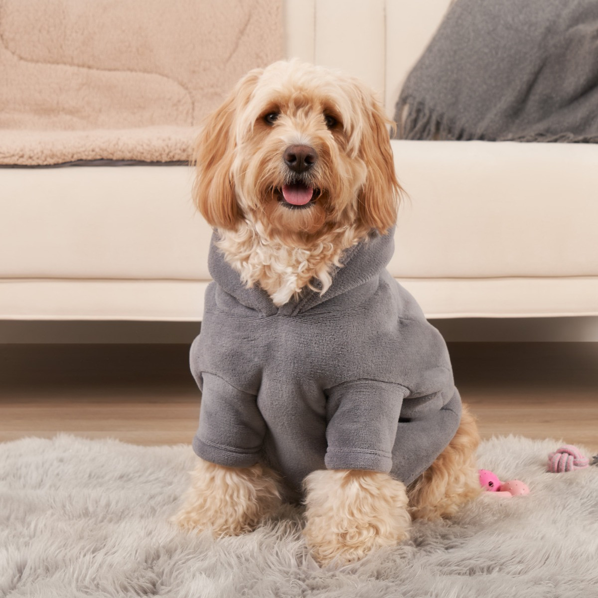 OHS Dog Hoodie Blanket - Charcoal>