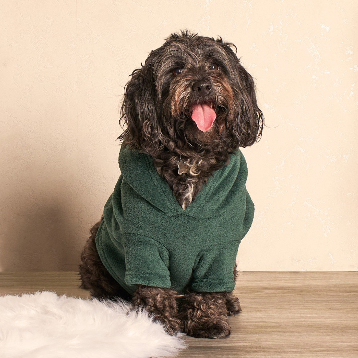 OHS Medium Dog Hoodie Blanket - Forest Green>