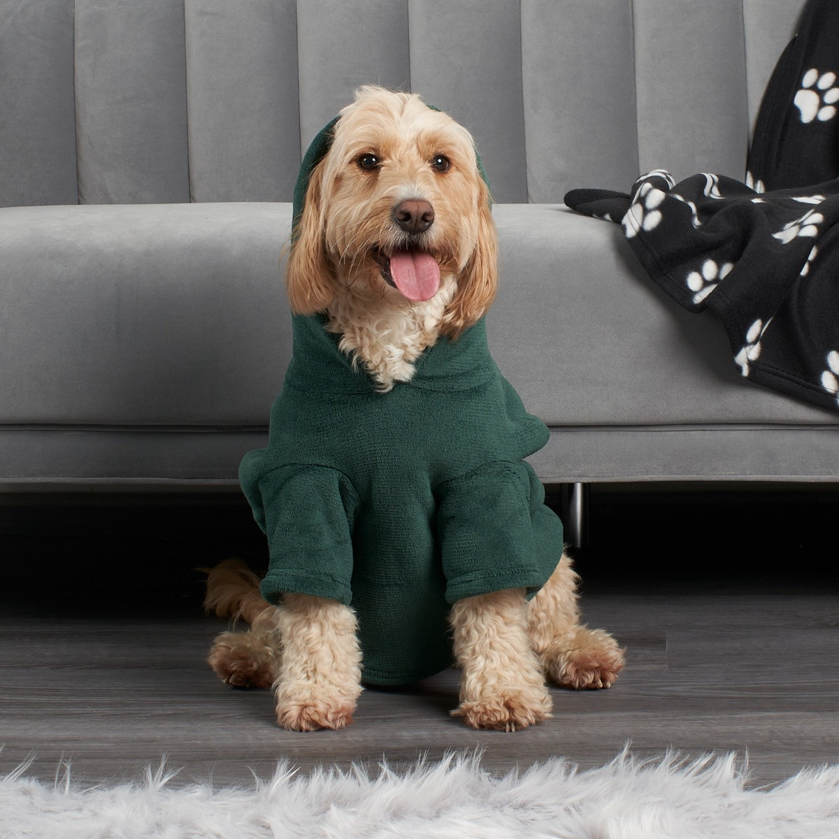 OHS Dog Hoodie Blanket - Forest Green>