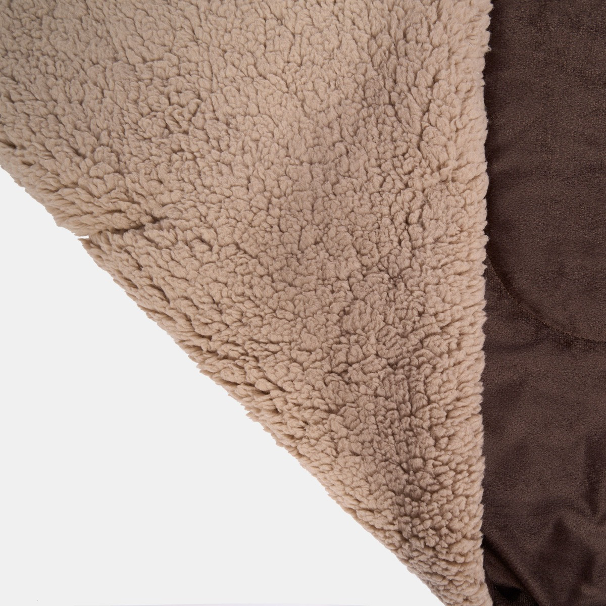 Brentfords Sherpa Soft Quilted Pet Blanket,  75 x 110cm - Brown>
