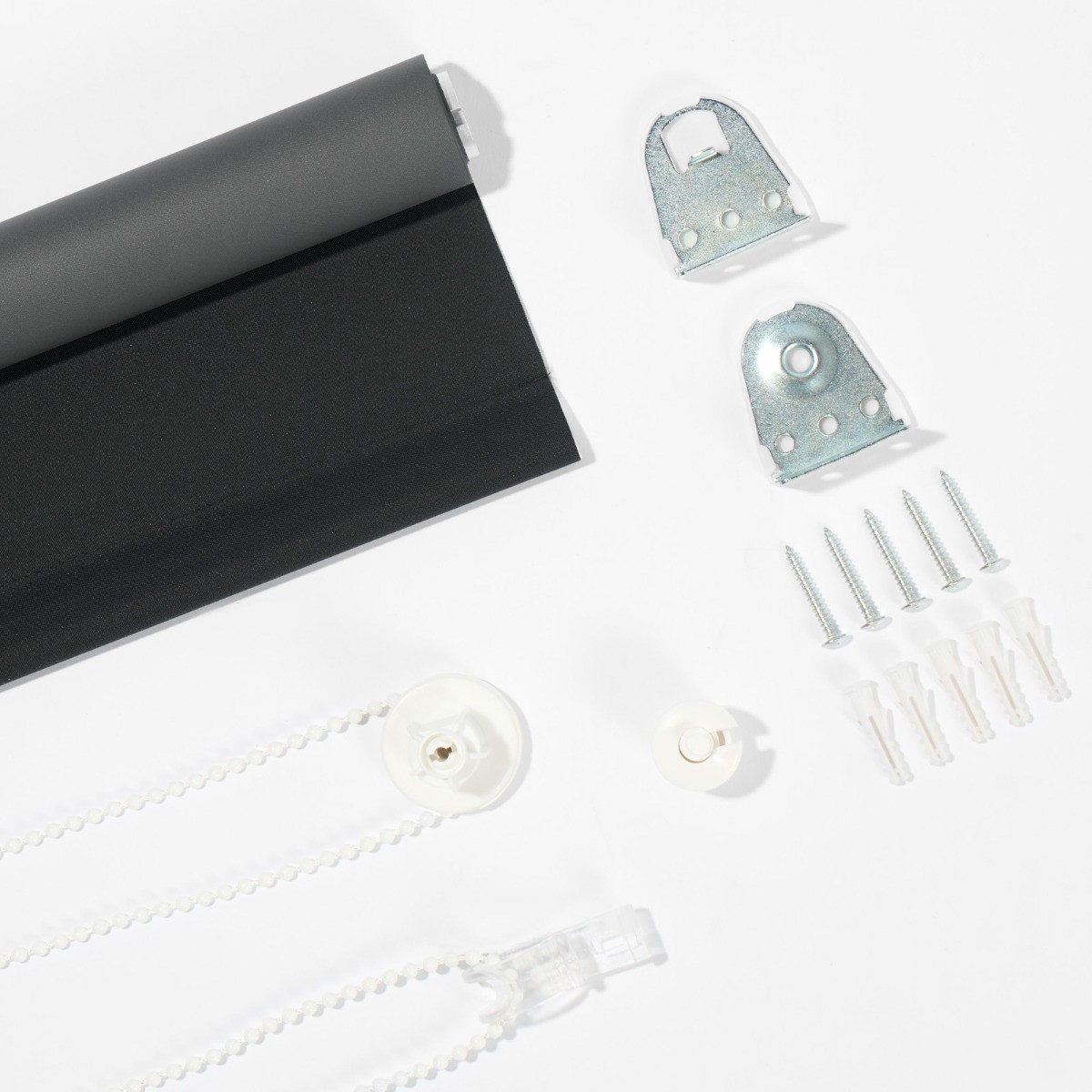 OHS Blackout Roller Blind, Black - 90 x 165cm>