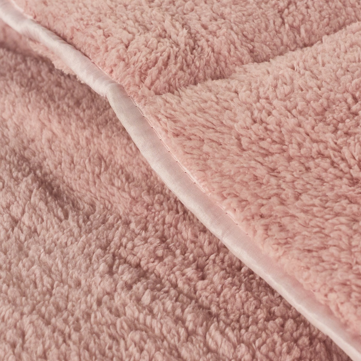 OHS Teddy Coverless 10.5 Duvet & Pillowcase, Blush - Single>