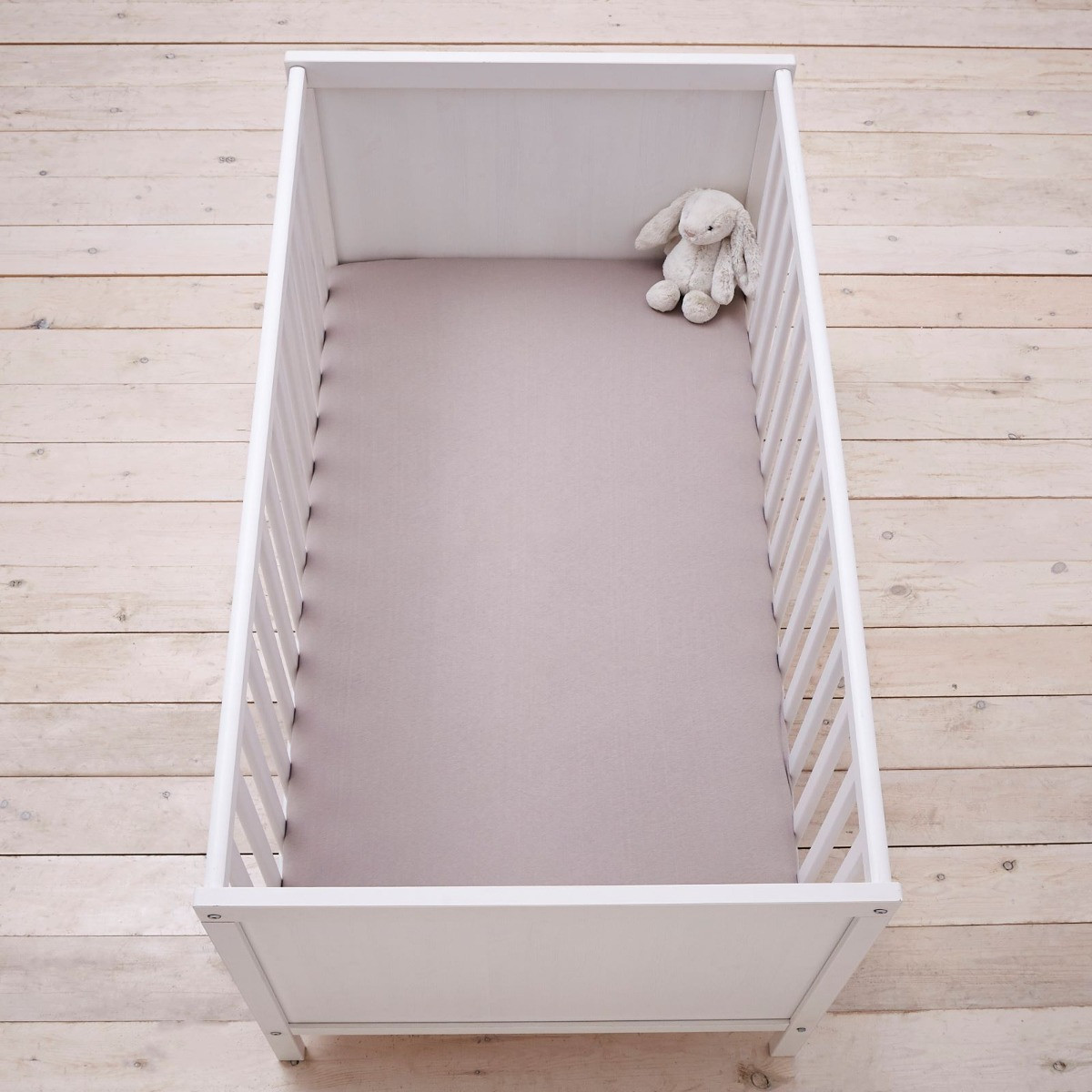 Silentnight Safe Nights 2 Pack Fitted Sheet, Cot Grey