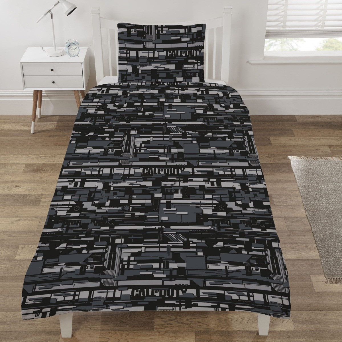 Call of Duty Captain Price Duvet Set, Brown/Grey - Single>