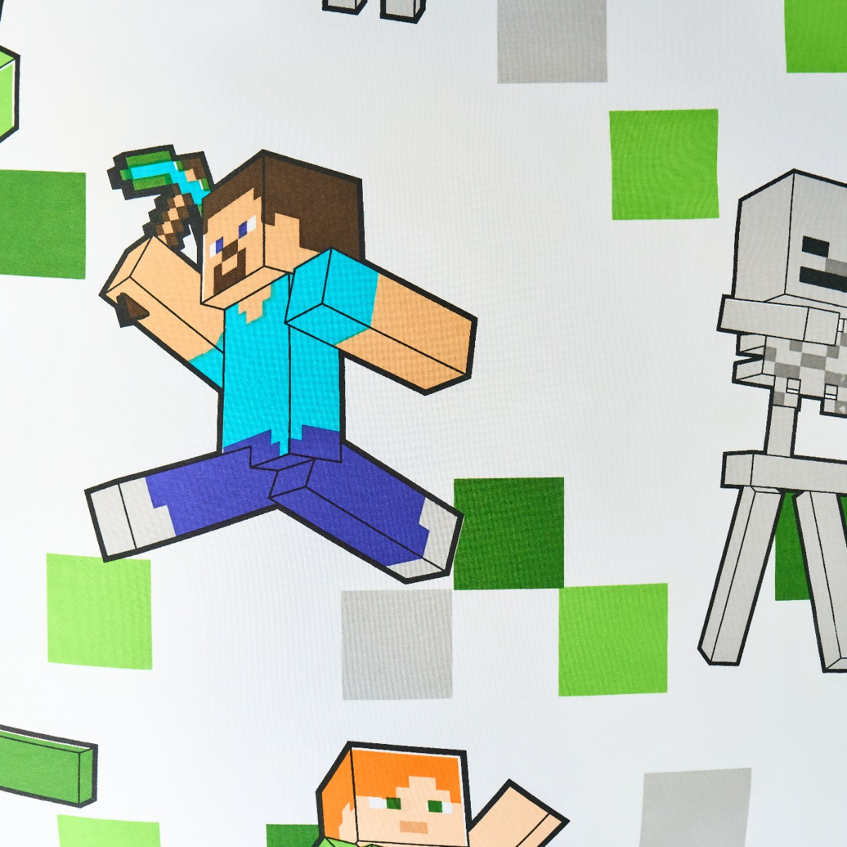 Minecraft Reversible Duvet Set, Grey - Double>