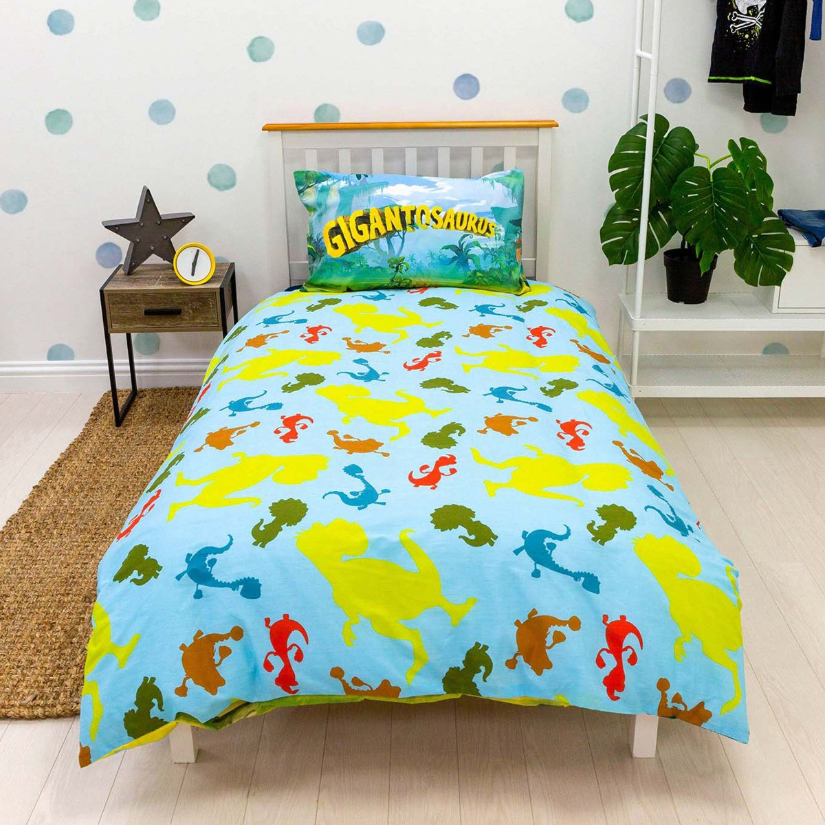 Gigantosaurus Reversible Duvet Set, Multi - Single>