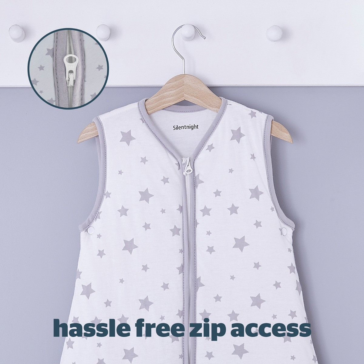 Silentnight Safe Nights Baby Sleeping Bag - Grey>