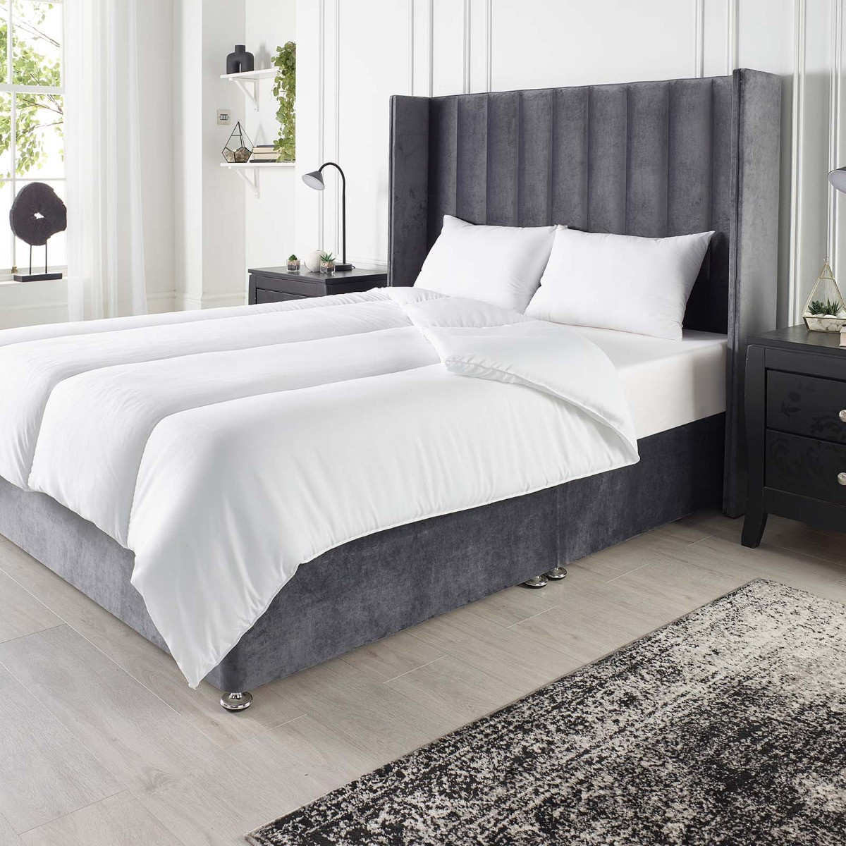 OHS Soft Like Down 15 Tog Duvet, White - King>