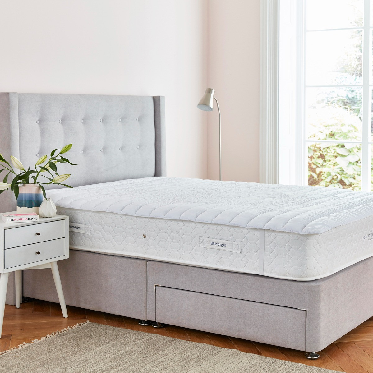 OHS Soft Touch Mattress Topper, White - Super King>