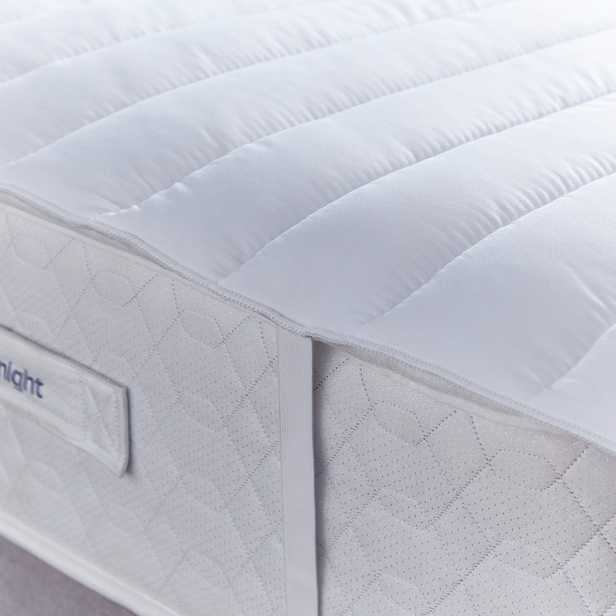 OHS Soft Touch  Deep Fill Mattress Topper, White - Double>