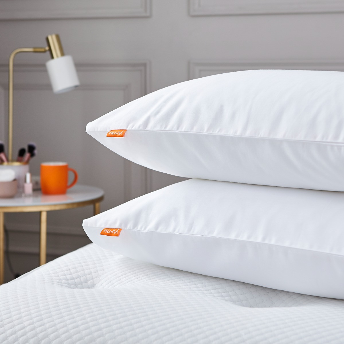 Nanu Yu Nu Pillow Protector, White 2 Pack