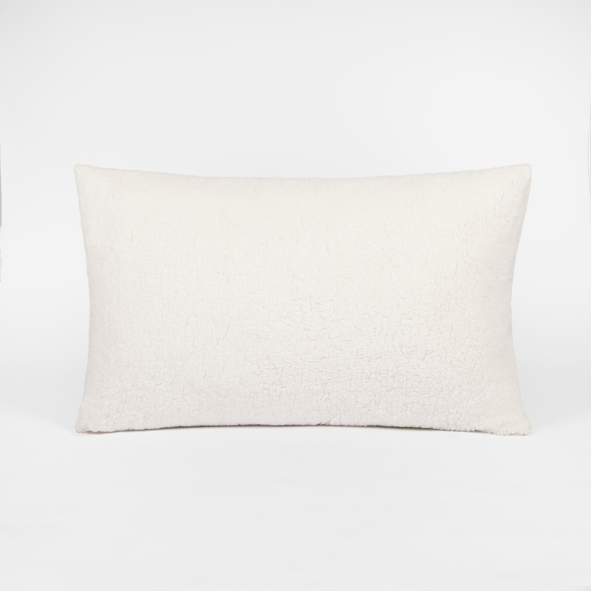OHS 2 Pack Teddy Fleece Pillow - Cream>