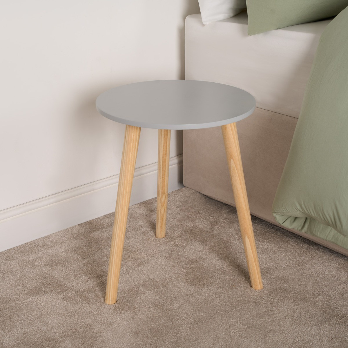 OHS Round Side Table - Grey>