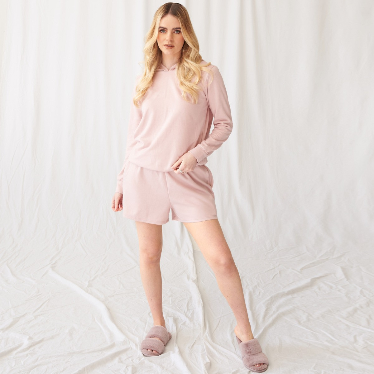 OHS Basic Sweat Hoodie, Blush - Large >