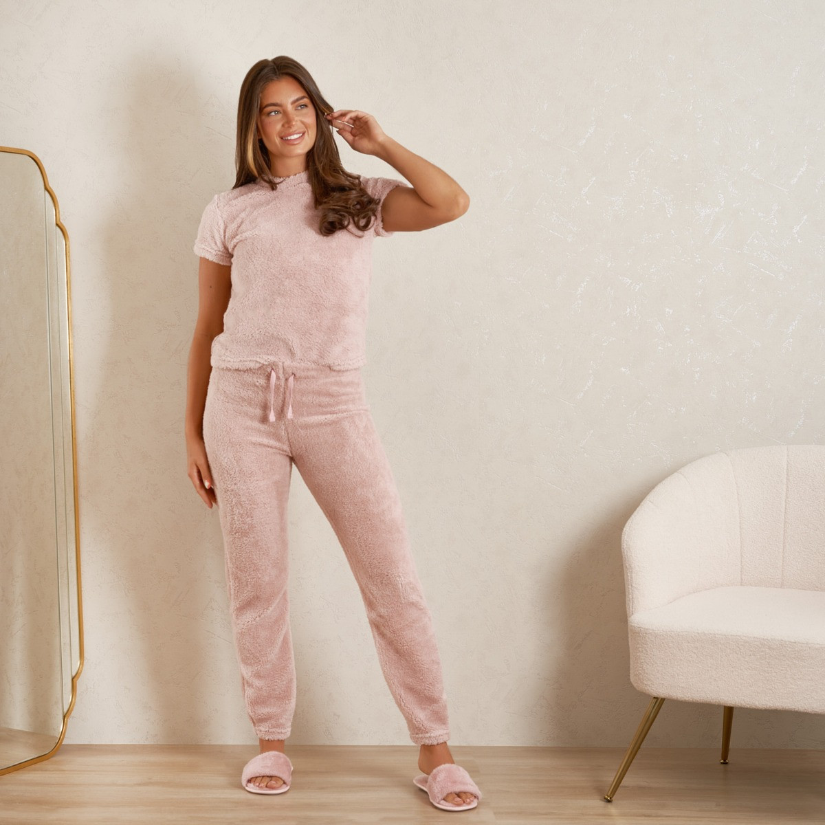 OHS Teddy Short Sleeve T-Shirt - Blush>