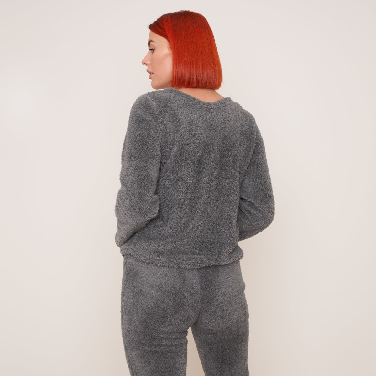 OHS Teddy Round Neck Jumper - Grey>