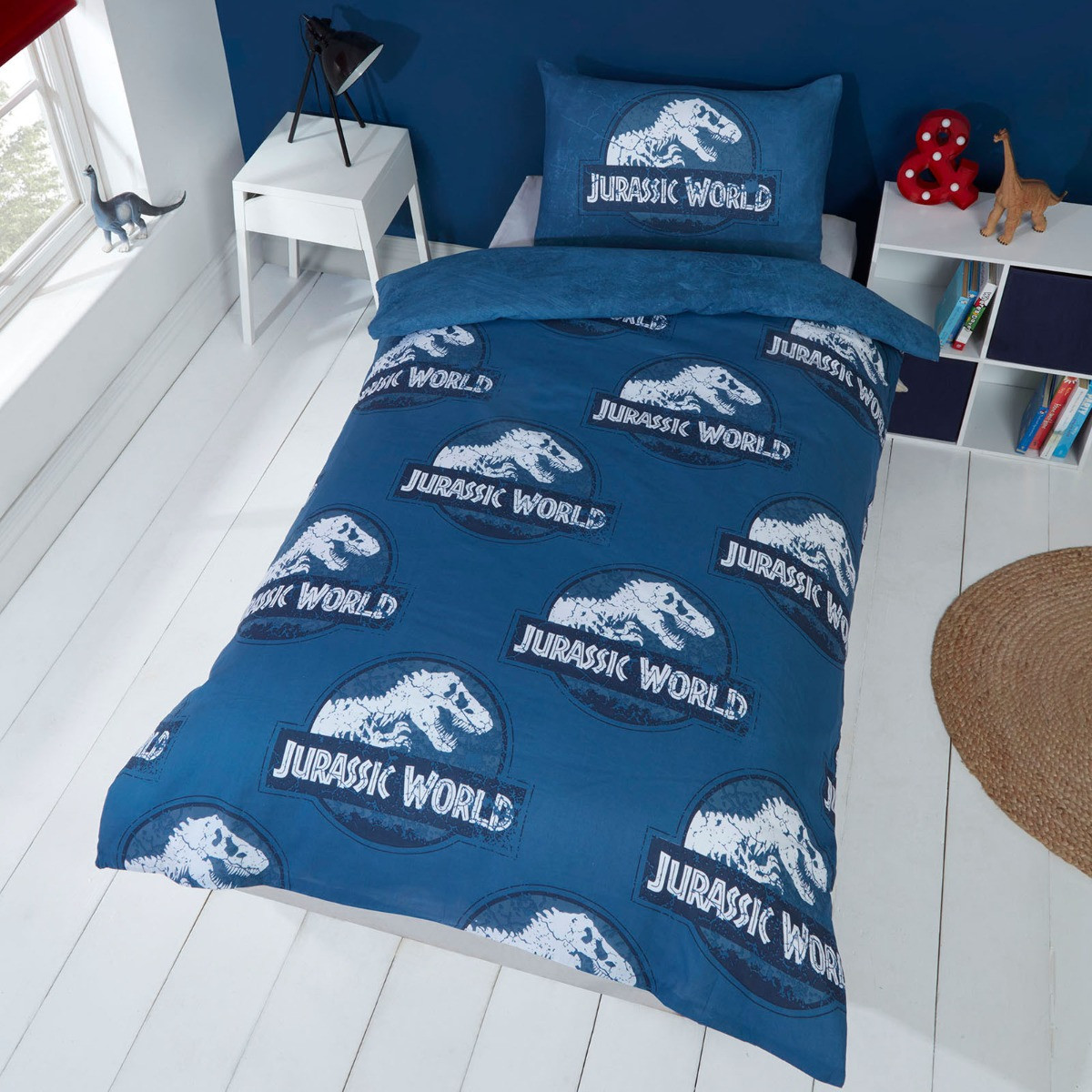 Jurassic World Claws Reversible Duvet Set - Navy>