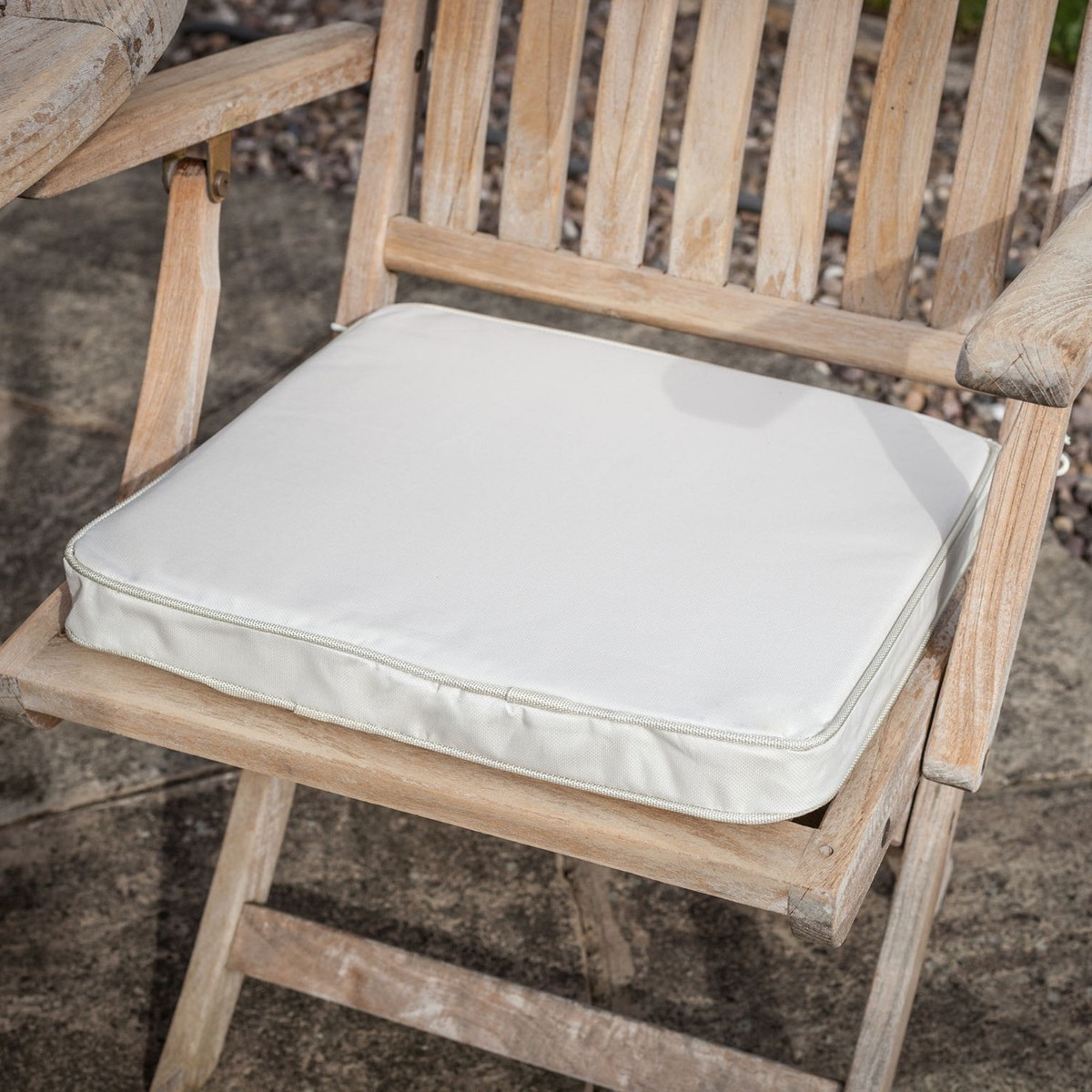 OHS Water Resistant Memory Foam Seat Pads, 2 Pack - Beige>