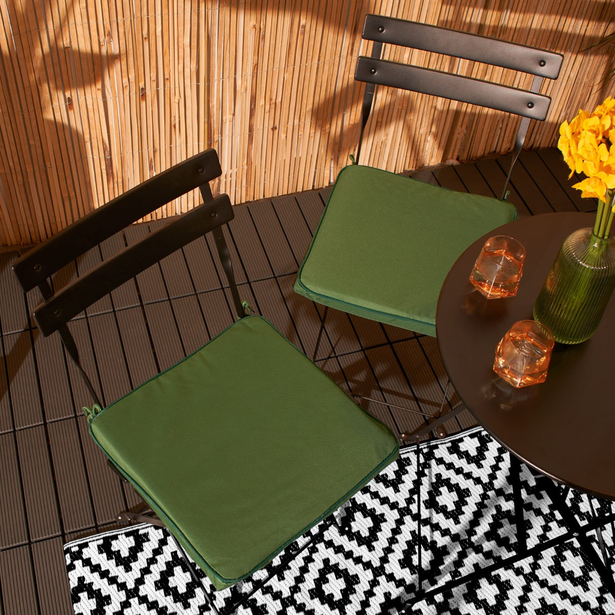 OHS Water Resistant Memory Foam Seat Pads - Green>