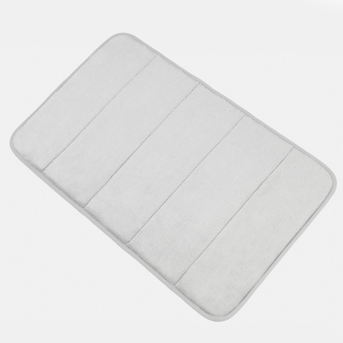 OHS Memory Foam Bath Mat Silver
