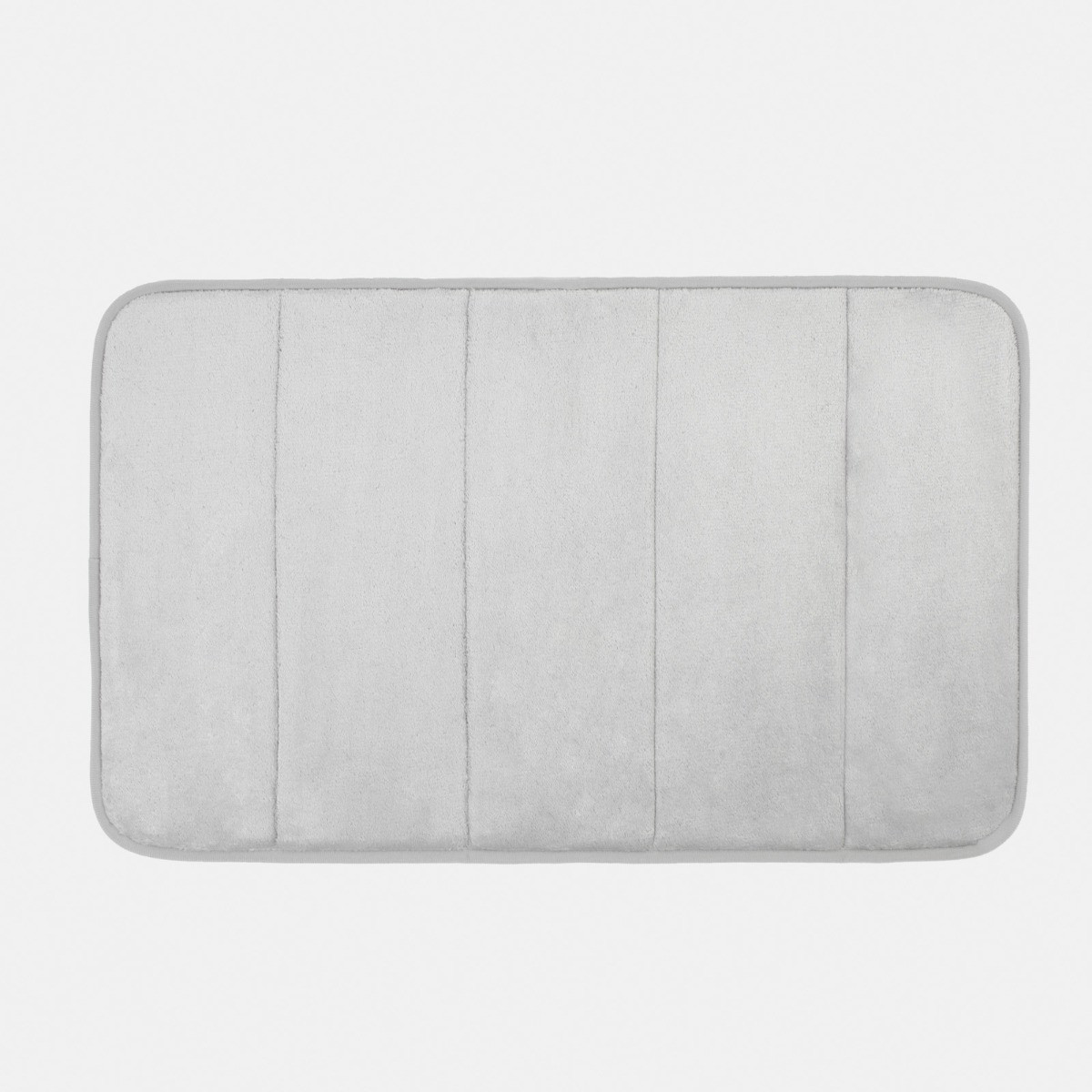OHS Memory Foam Bath Mat Silver