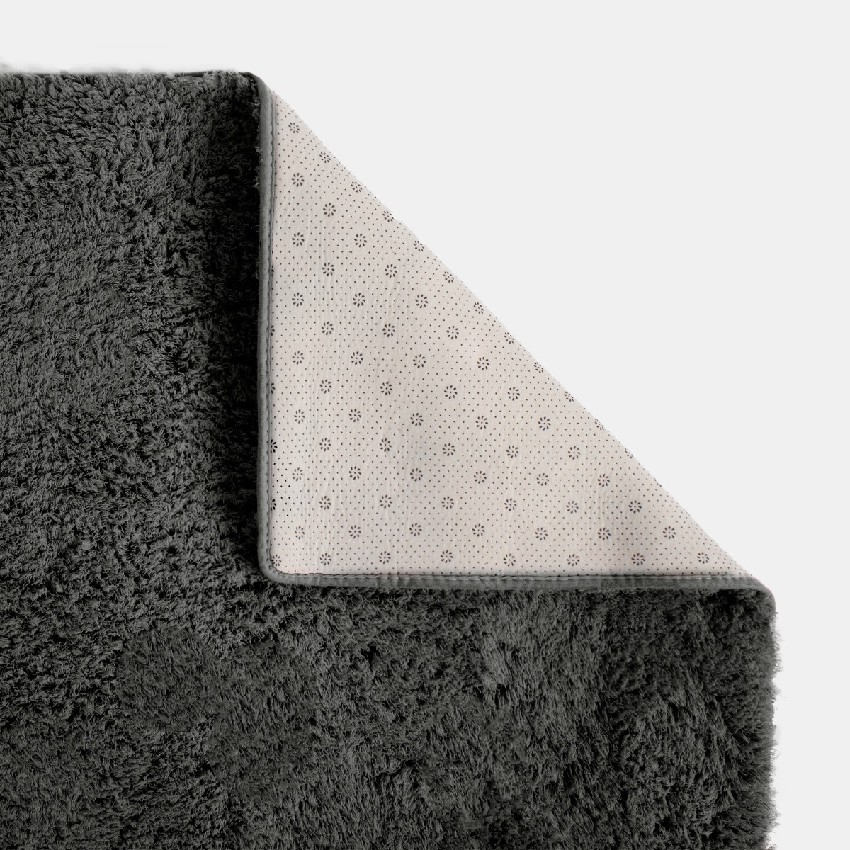 OHS Cosy Teddy Rug, Charcoal - 120 x 170cm>