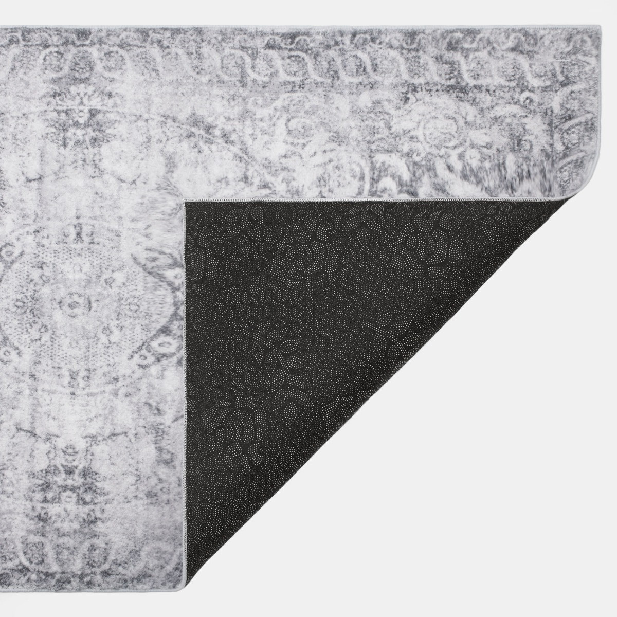 OHS Vintage Washed Flat Rug, Grey - 120 x 170cm>