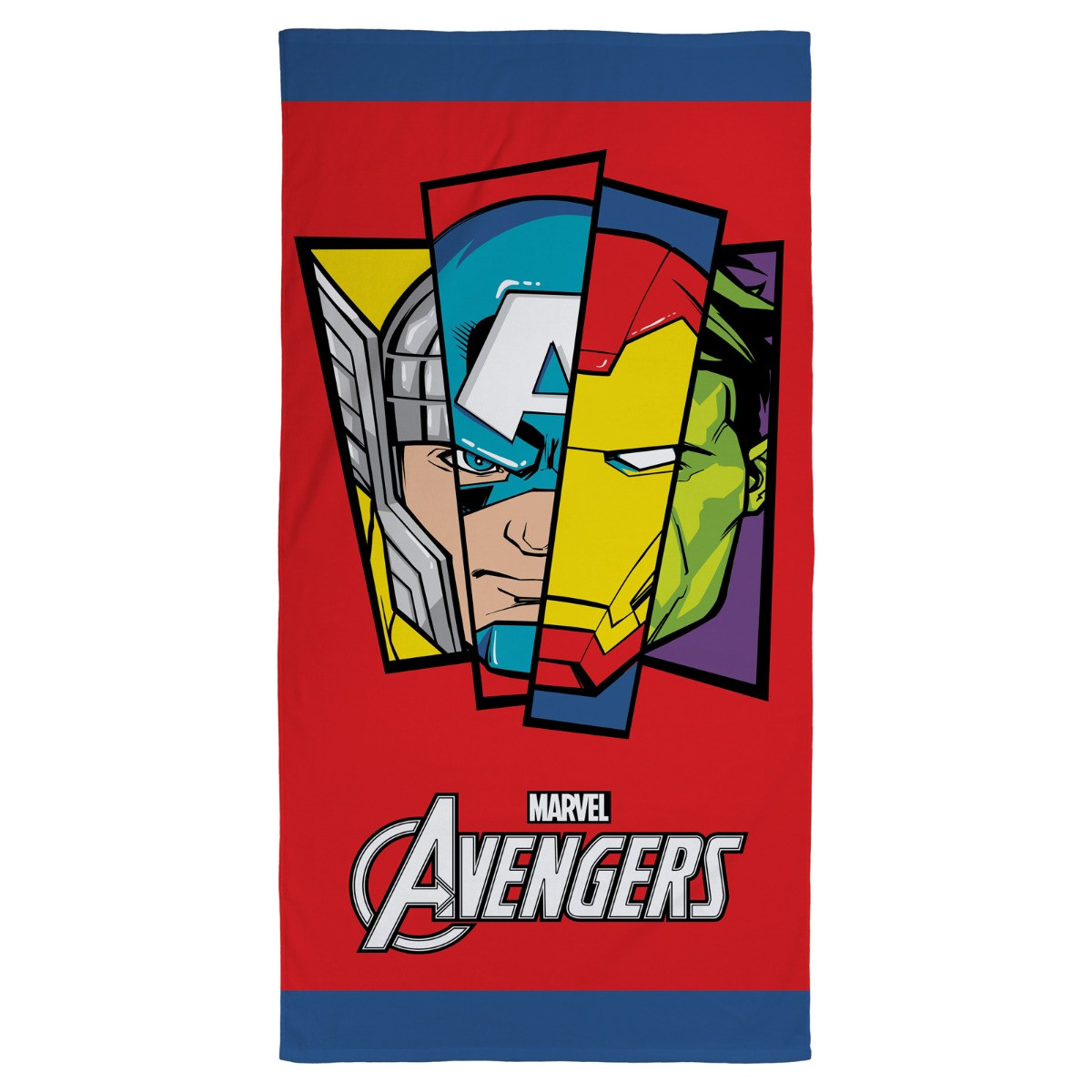 Marvel Avengers Badges Beach Towel - Red>