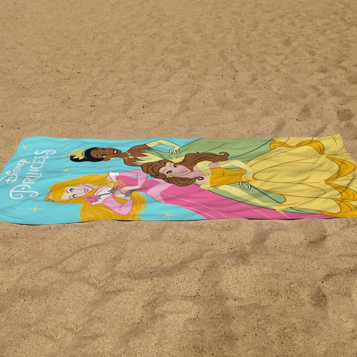 Disney Princess Charm Beach Towel - Blue>