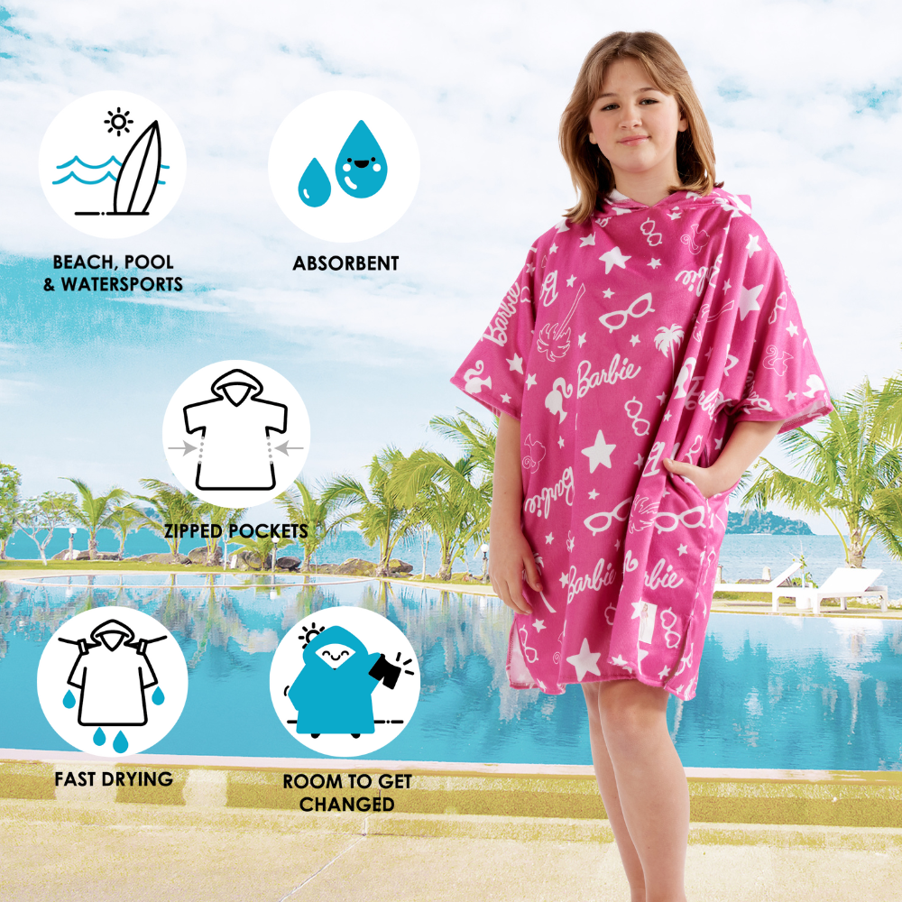 Barbie Drymee Towel Poncho - Pink>