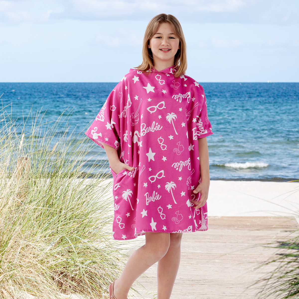 Barbie Drymee Towel Poncho - Pink>