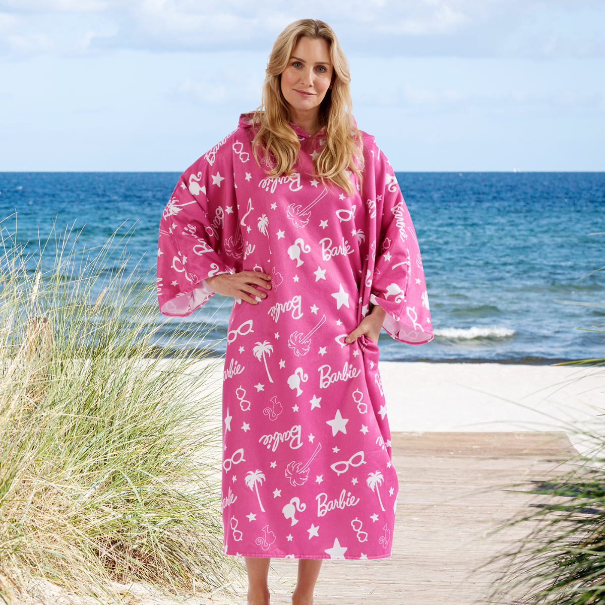 Barbie Drymee Towel Poncho - Pink>