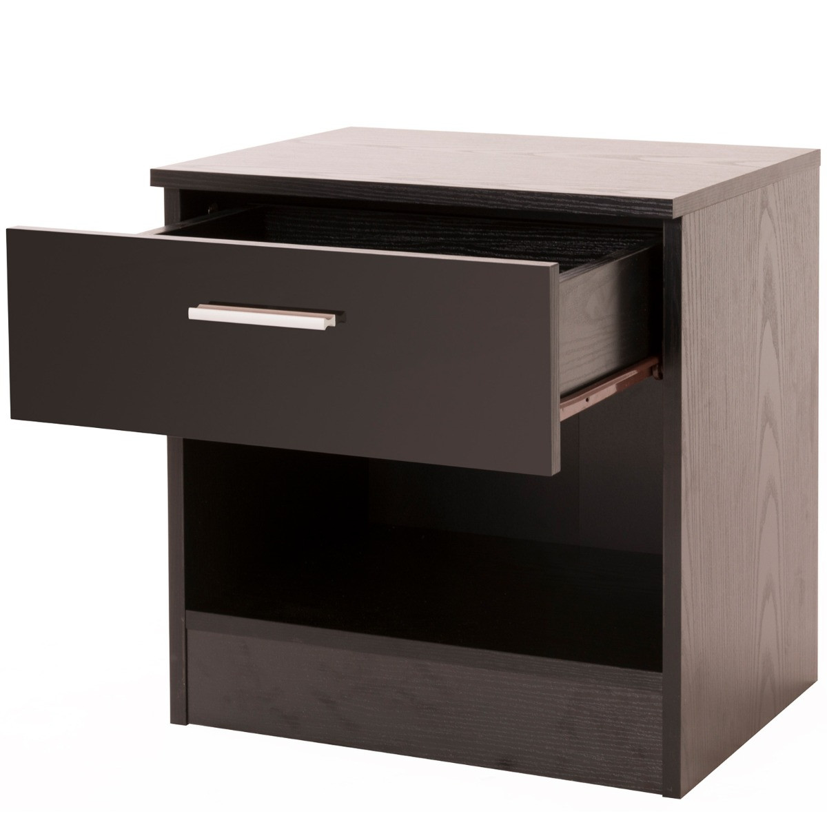 Ottawa Bedside Table - Black>