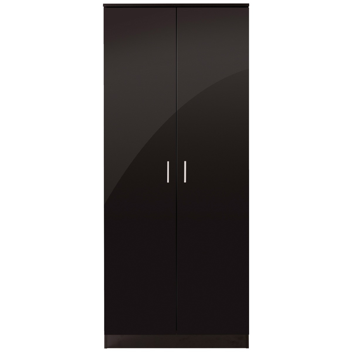 Ottawa 2 Door Wardrobe - Plain Black>