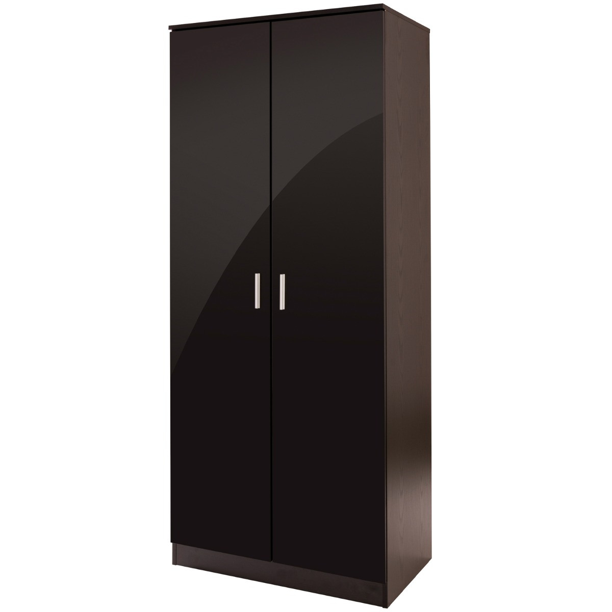 Ottawa 2 Door Wardrobe - Plain Black>