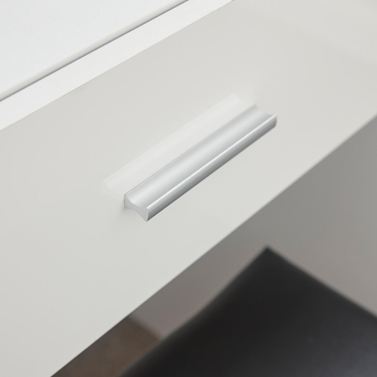 Ottawa Dressing Table with Stool Set - White>