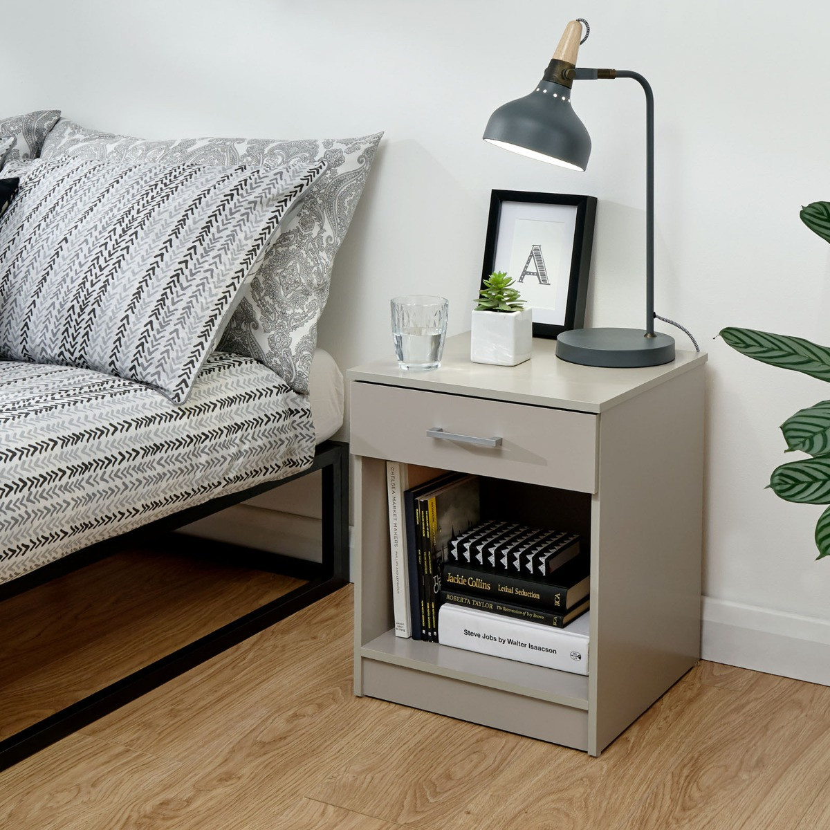 Panama 3 Piece Bedroom Furniture Set - Grey>