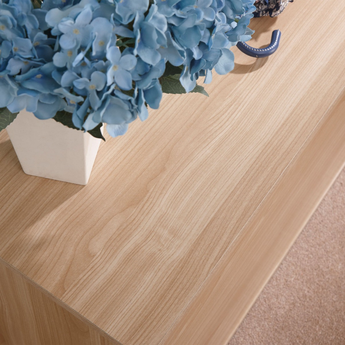 Panama Ottoman Storage Box - Oak>