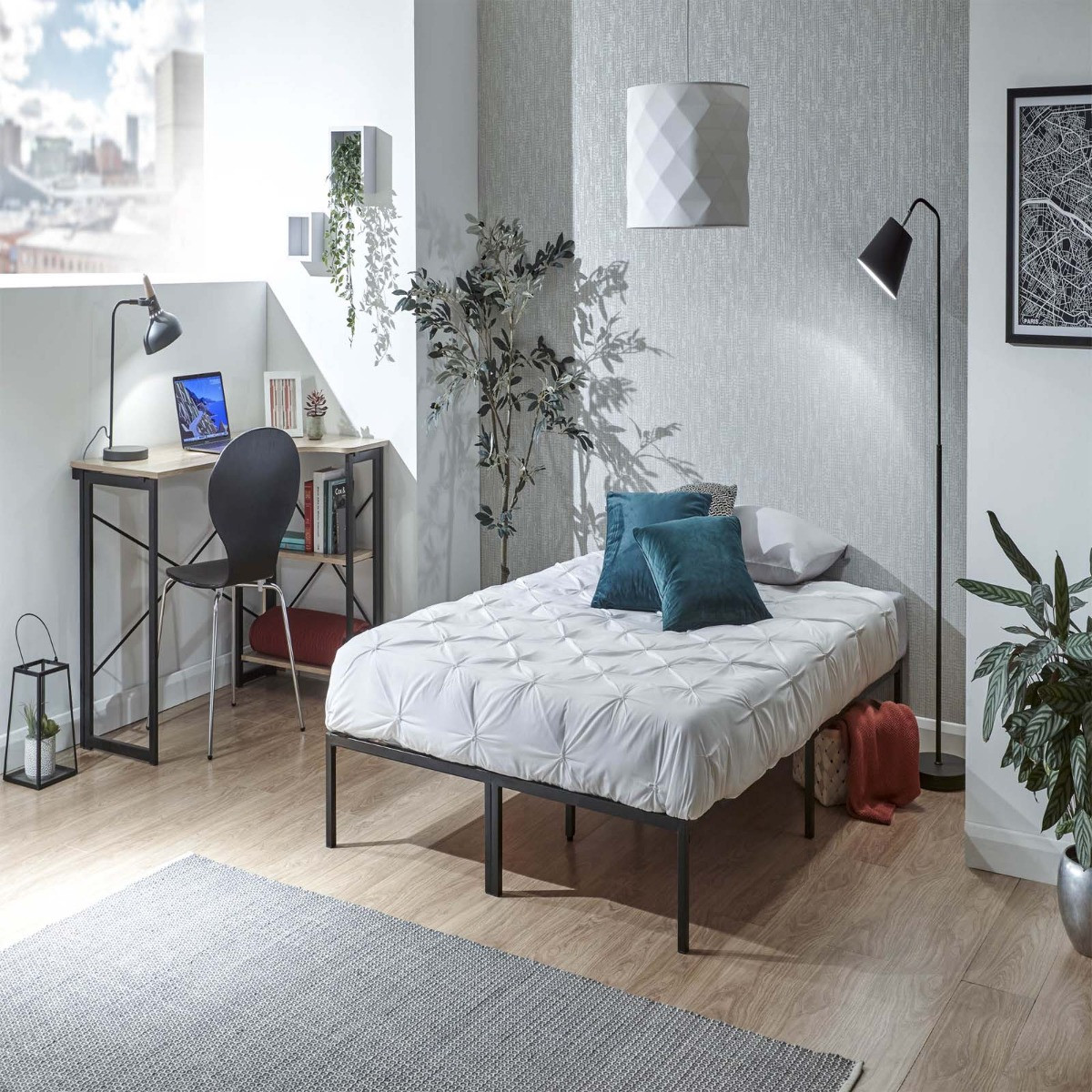 Kore Metal Bed Frame - Black>