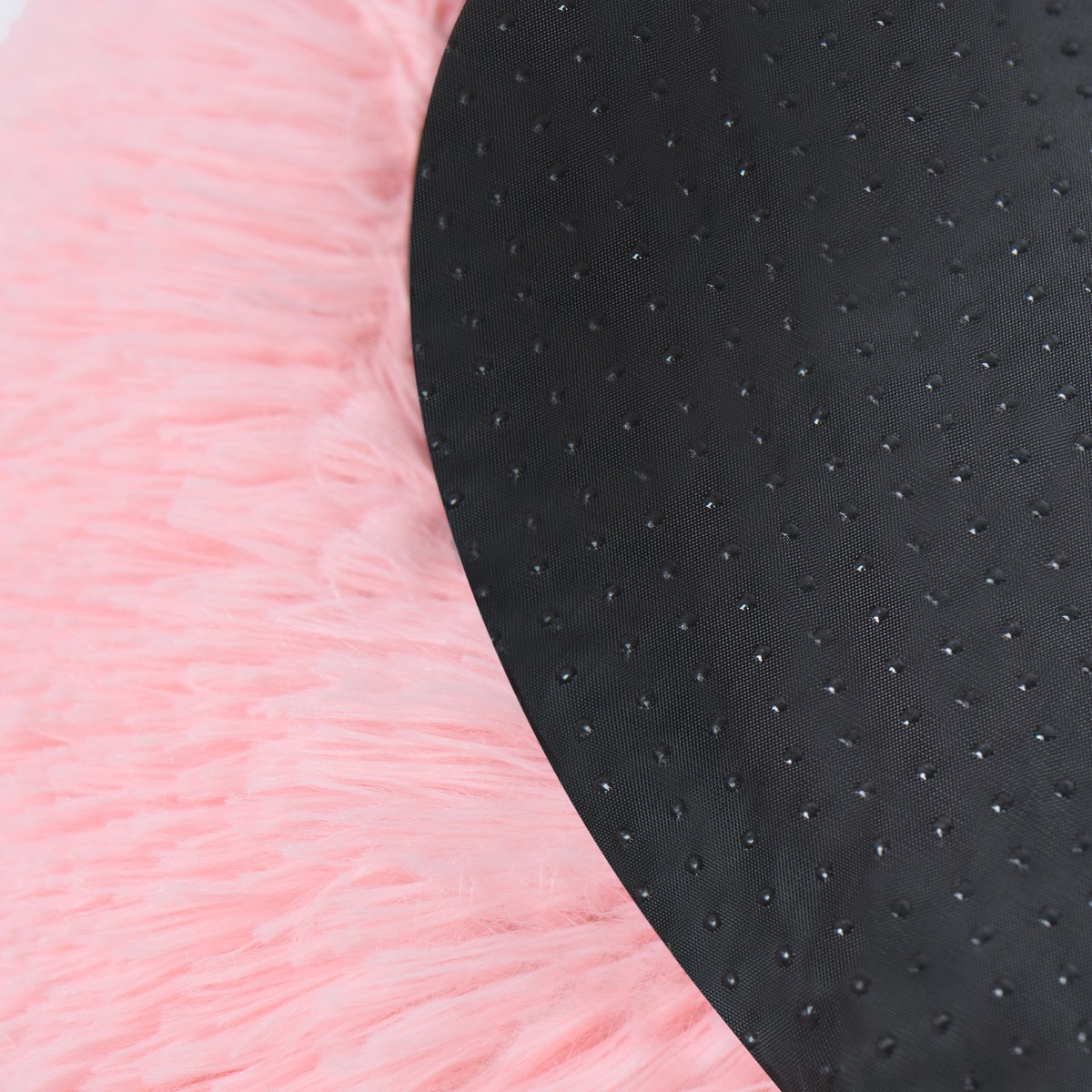 OHS Fluffy Round Calming Pet Bed, Blush - Large>