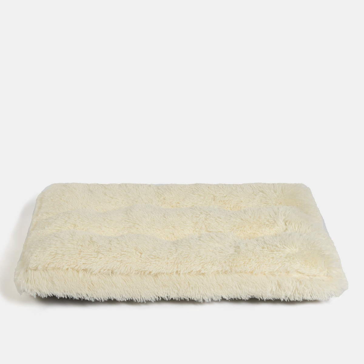 OHS Rectangular Fluffy Mat Pet Bed - Cream>