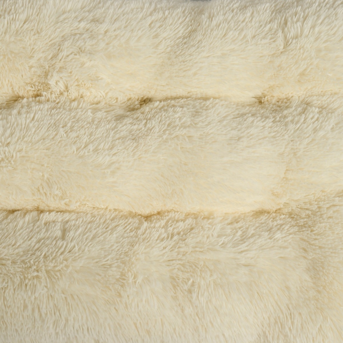 OHS Rectangular Fluffy Mat Pet Bed - Cream>