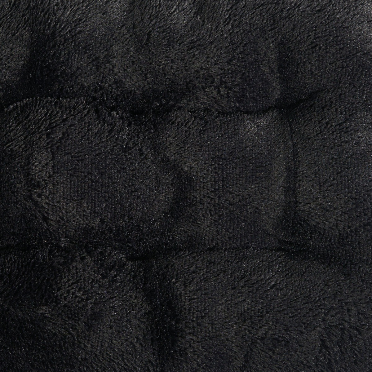 OHS Rectangular Fluffy Mat Pet Bed - Black >