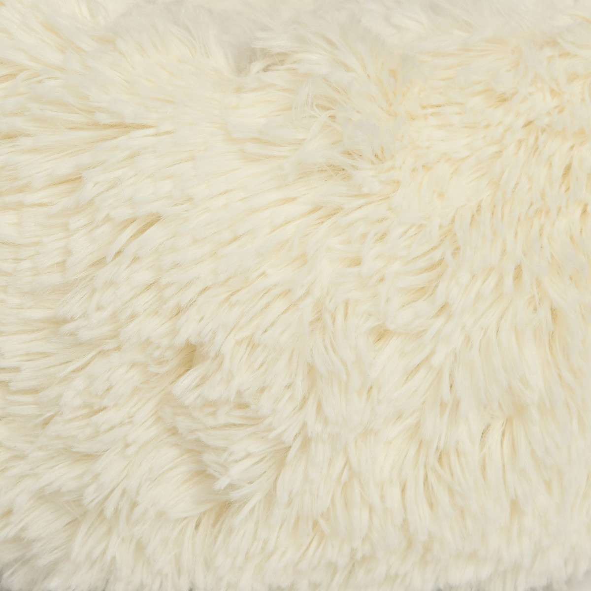 OHS Half Dome Fluffy Pet Bed - Cream>