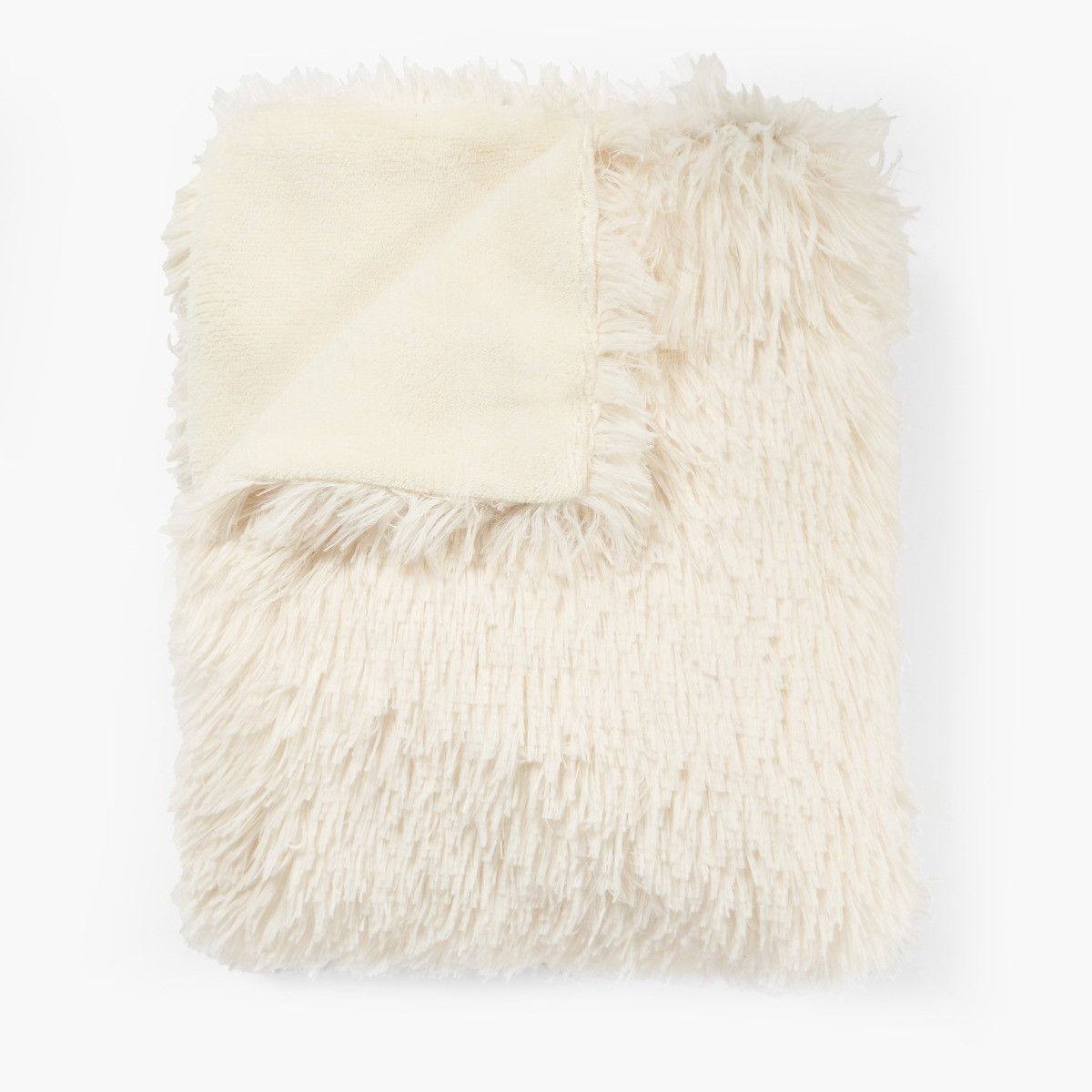 OHS Pet Calming Fluffy Throw - Cream>